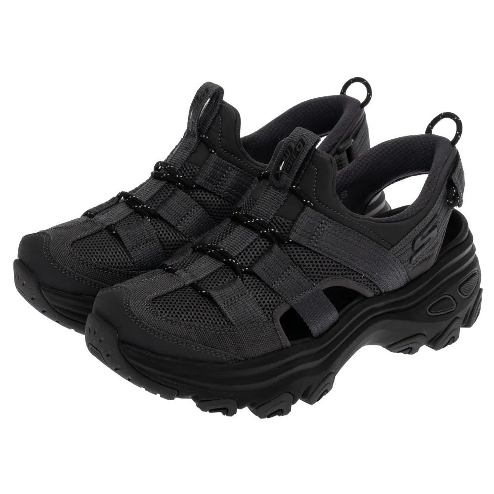 【SKECHERS】女鞋 戶外越野系列 涼拖鞋 越野涼鞋 瞬穿舒適科技 D LITE MAX (180397BKCC)