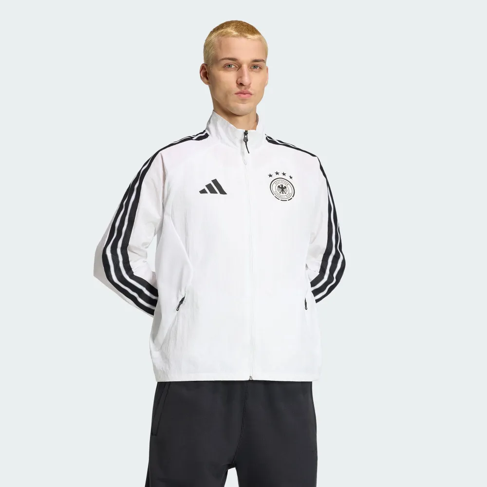 【adidas 愛迪達】世界盃 德國主場進場 運動外套 男 JZ9339