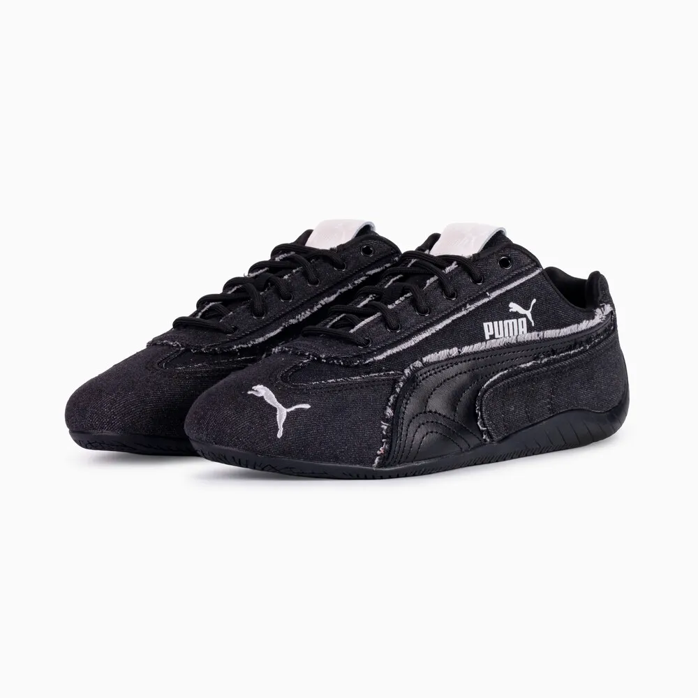 【PUMA】休閒鞋 男鞋 女鞋 運動鞋 Speedcat Crafted Denim 黑 40711001