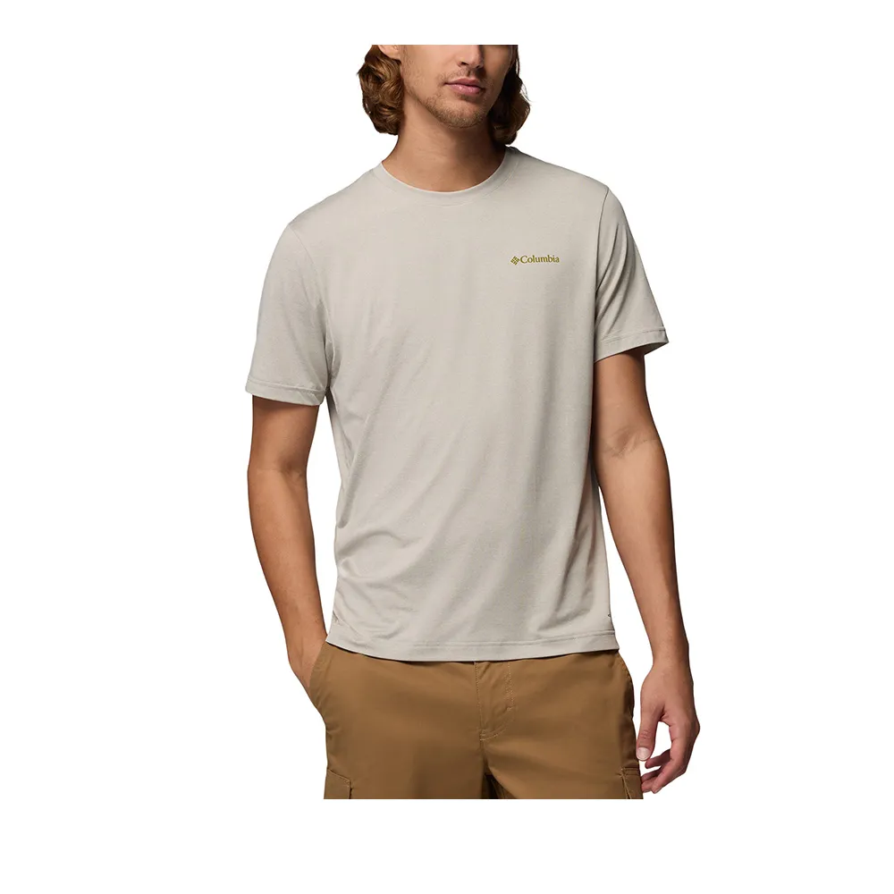 【Columbia 哥倫比亞】男款-防曬UPF50快排短袖上衣-Parsons Point™-淺卡其(UAE26450HI/KS)