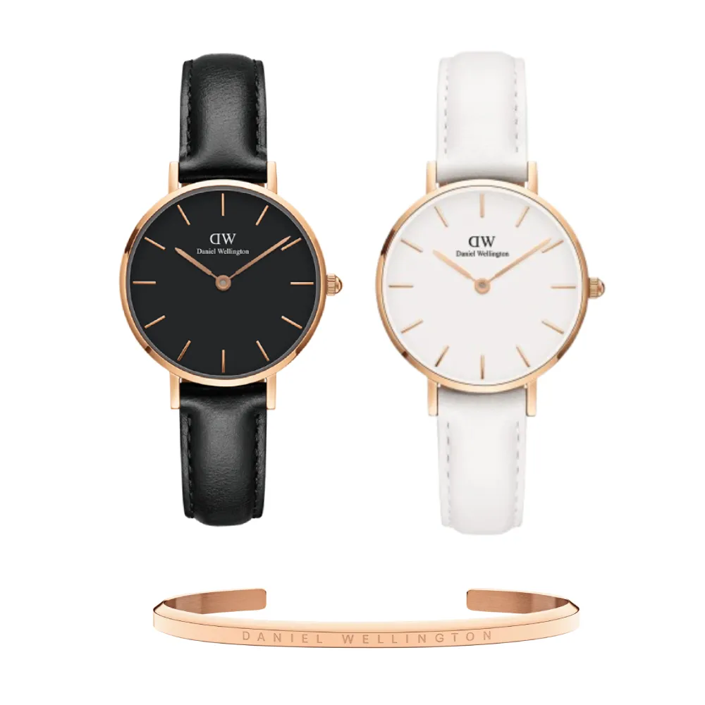 【Daniel Wellington】DW 手錶  Petite 系列 28mm 米蘭錶+贈手環(1+1 超值禮盒組)