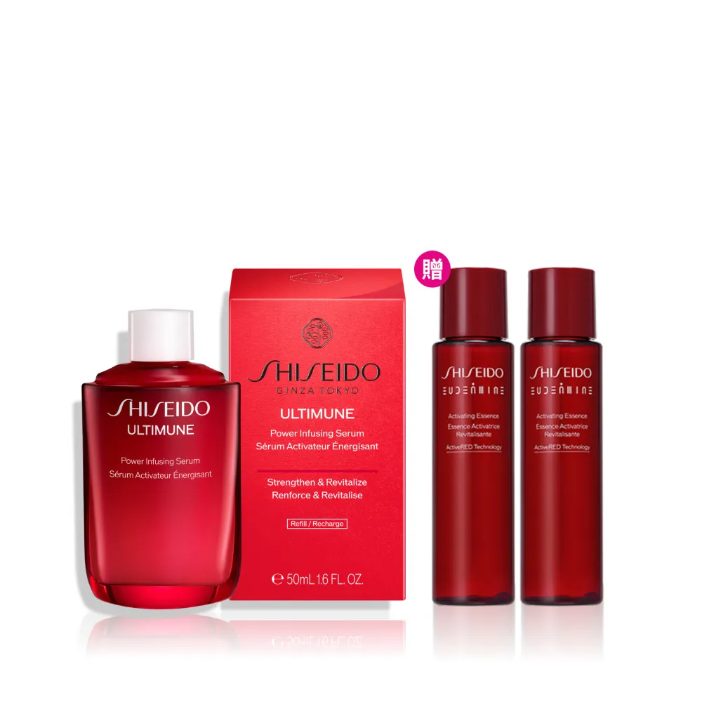 【SHISEIDO 資生堂國際櫃】紅妍山茶花修護精華50mL 補充瓶(精華液/抗老/保濕/修護)