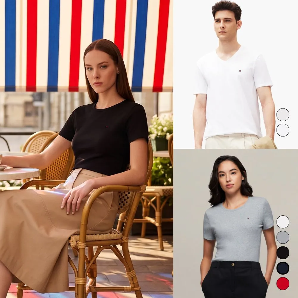 【TOMMY HILFIGER】官方旗艦館 品牌經典款 修身 標準 男女款T恤