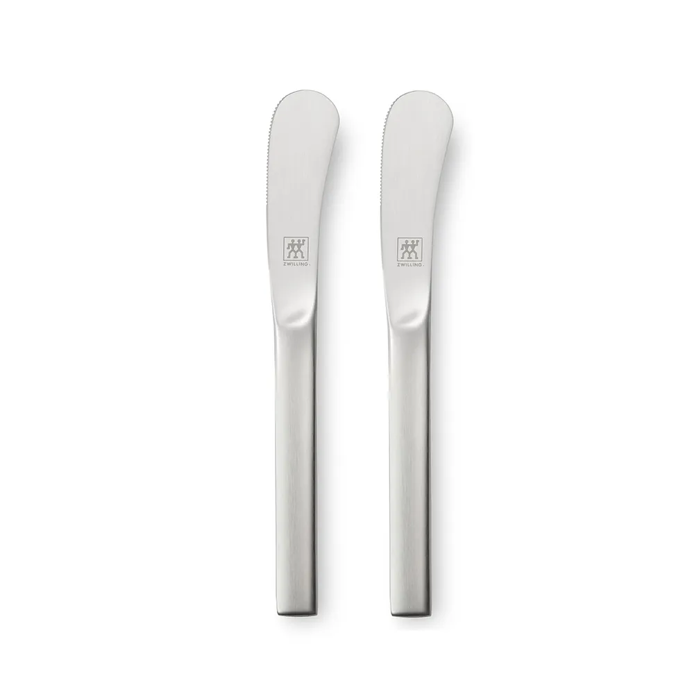 【ZWILLING 德國雙人】Minimale古典工業風奶油刀2件組(德國雙人牌集團官方直營)