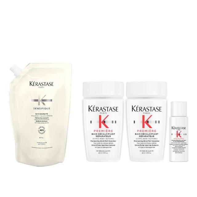 【KERASTASE 巴黎卡詩】白金賦活淨髮浴 500ml 補充包(頭皮保養/蓬鬆/養髮/大容量洗髮精)