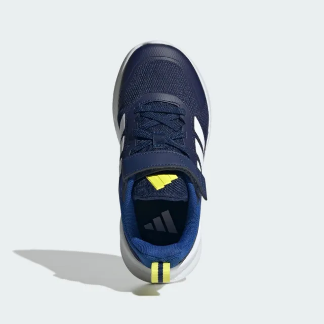 【adidas 愛迪達】運動鞋 童鞋 中童 大童 魔鬼氈 FortaRun 4.0 EL C 藍 KH9114(C5605)