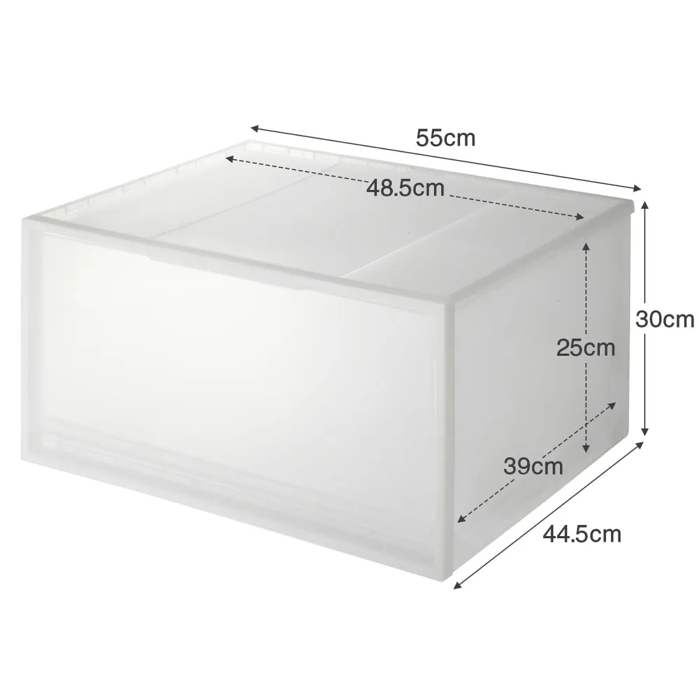 【MUJI 無印良品】PP衣裝盒/橫式/深型/2入
