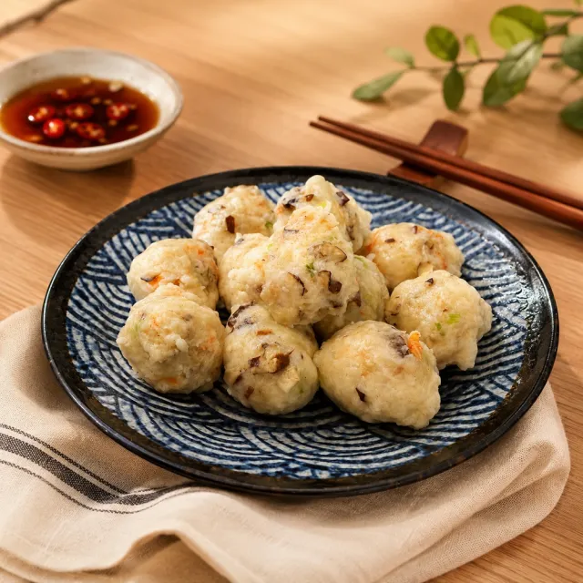 【宏裕行】澎湖手工花枝丸 四包任選組300g-360g/包 (原味/海菜/紫菜/古早味 鍋物 火鍋料 冷凍氣炸)