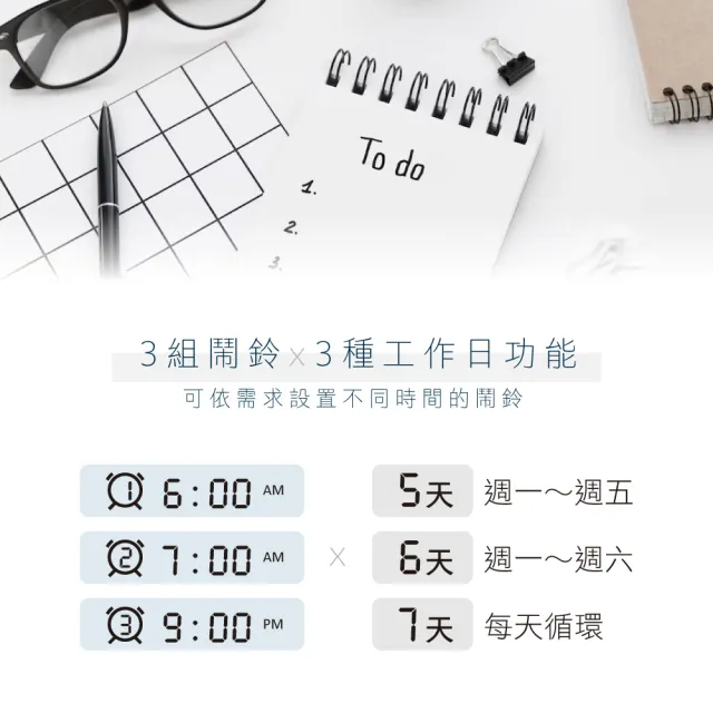 【KINYO】迷你萬年曆LCD電子鐘 數字鐘 鬧鐘(日期 星期 溫度 濕度顯示 工作日鬧鈴 TD-396)