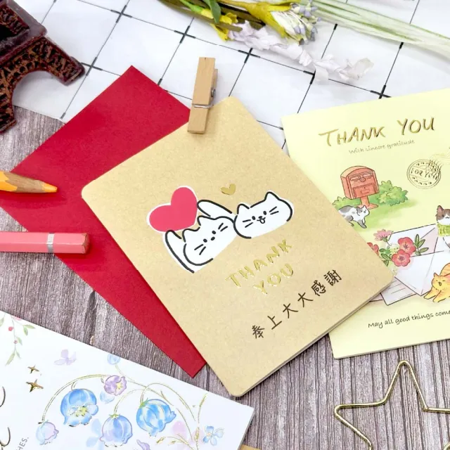 【SEASON 四季紙品禮品】42K謝卡 小謝卡 TK1530-80~87