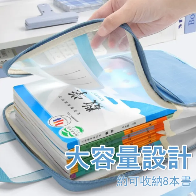 【Yurm】網紗透明科目袋 A4學生手提文件收納袋 (學科分類袋/考卷作業袋/安親班拉鍊書袋/男女生)