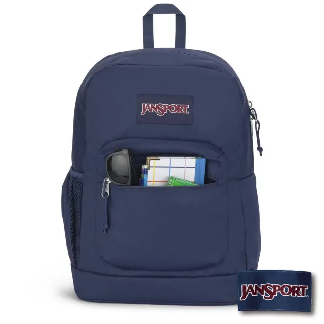 【JANSPORT】雙11 CROSS TOWN PLUS 校園系列後背包(海軍藍)