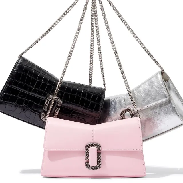 【MARC JACOBS】ST. MARC 復古鍊雙J釦小牛皮肩背 手拿腋下包-多款