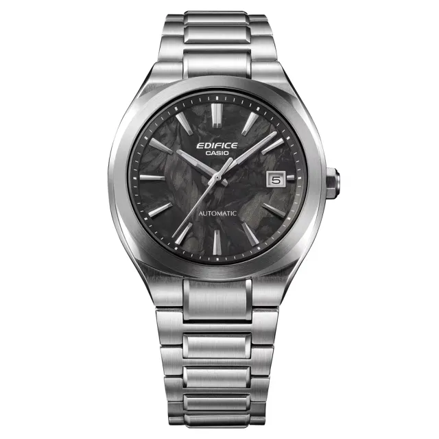 【CASIO 卡西歐】EDIFICE 輕巧纖薄 鍛造碳 經典機械腕錶 錶 週年慶 雙11(EFK-200CD-1A)