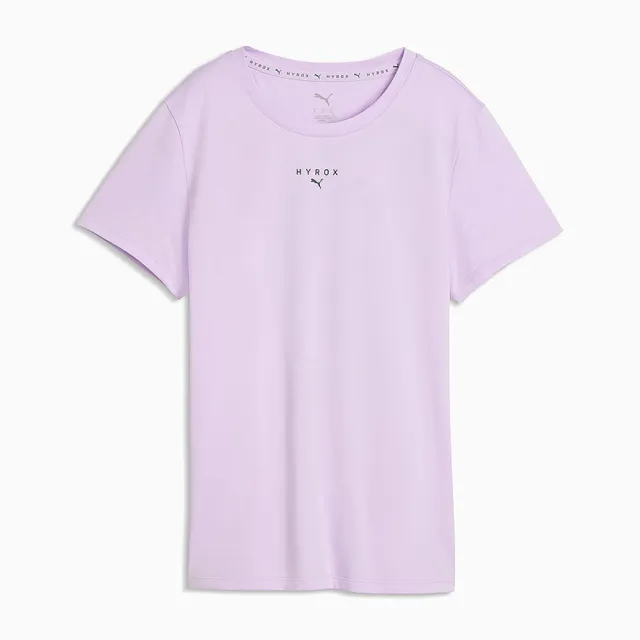 【PUMA】短袖上衣 女 訓練 慢跑 歐規 HYROX Poly 紫 52925246