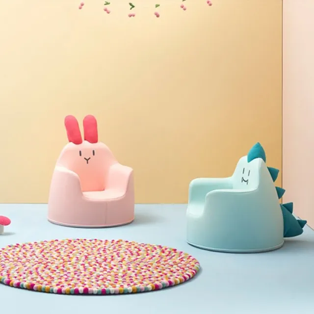 【iloom 怡倫家居】ACO 童話系列小沙發 Bunny兔子寶貝(媽咪抱抱椅 兒童沙發 小沙發 兒童座椅)