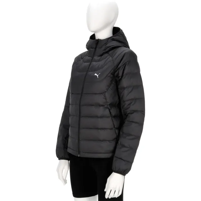【PUMA】基本系列 PackLITE 女款 黑色 歐規 可摺收 羽絨 連帽 外套 68523401