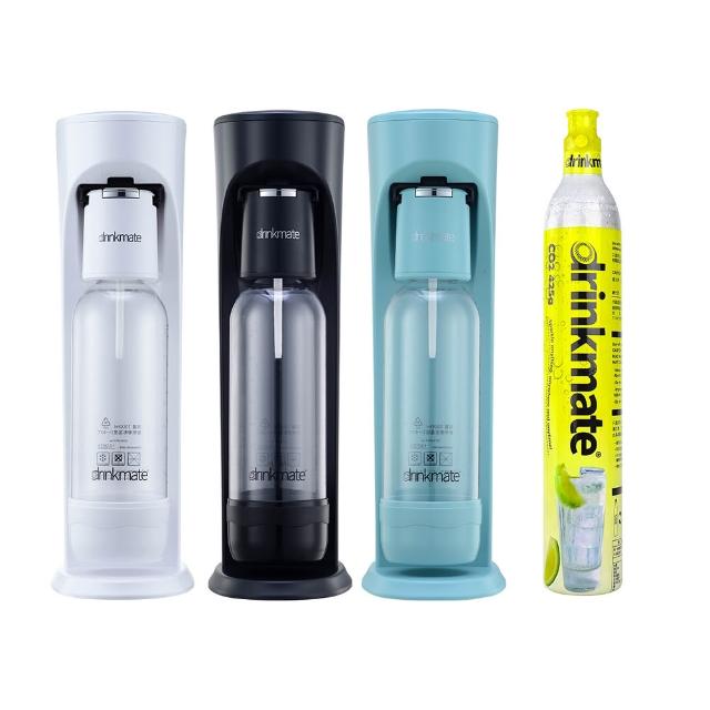 【美國Drinkmate】Rhino410 犀牛機 氣泡水機 (消光黑/珍珠白/土耳其藍)
