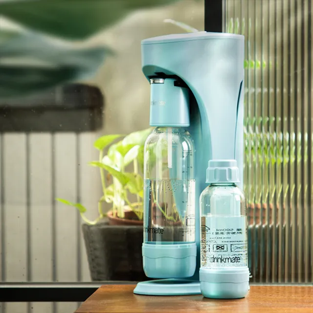 【美國Drinkmate】Rhino410 犀牛機 氣泡水機 (消光黑/珍珠白/土耳其藍)
