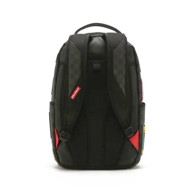 【SPRAYGROUND】全球大亨賽博龐克熊大容量後背包(黑色)
