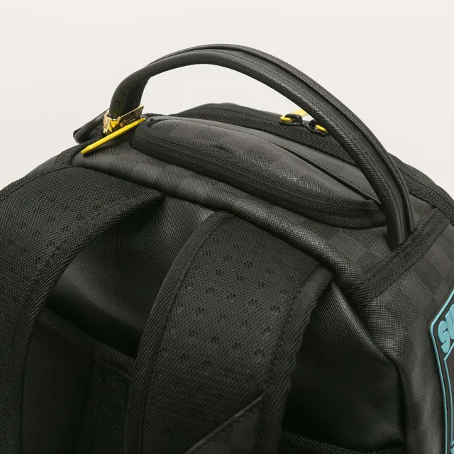 【SPRAYGROUND】全球大亨賽博龐克熊大容量後背包(黑色)
