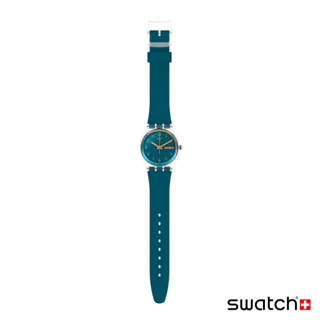 【SWATCH】BLUE AWAY 太陽光譜折射錶盤/經典手錶/男錶/女錶/瑞士製造 SO28K700(34mm)
