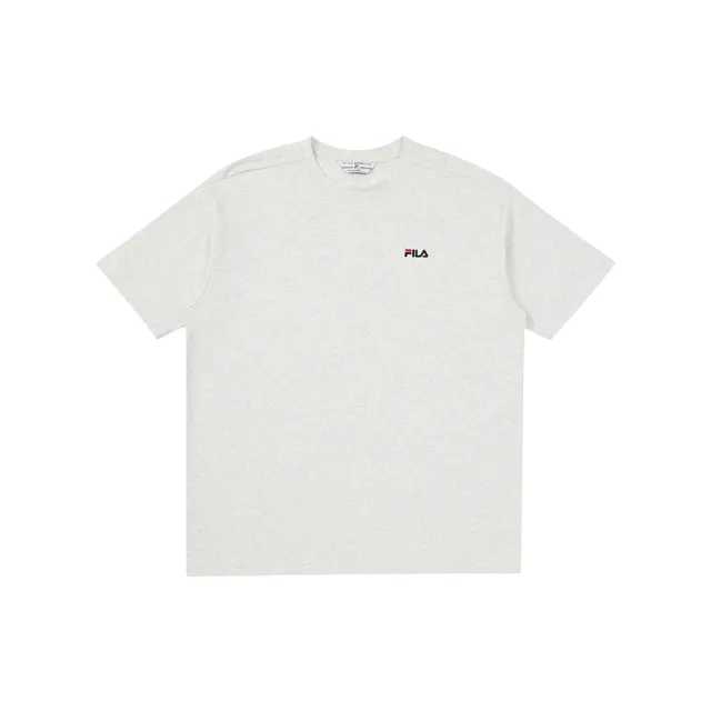 【FILA】男短袖圓領T恤-米麻灰 1TEA-5425-MY