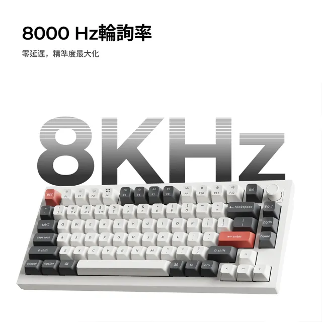 【Keychron】Q1 Ultra 75% 三模機械鍵盤 RGB Mac適用 熱插拔 全鋁機身 注音版本