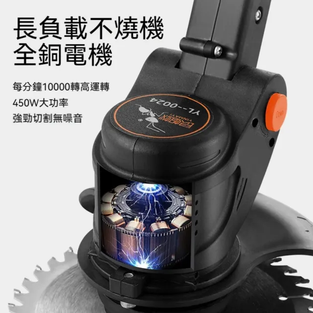 【艾嘉圖】割草機 小型家用除草機 鋰電草坪修剪機 手推式電動割草機 多功能打草機 充電式草坪機