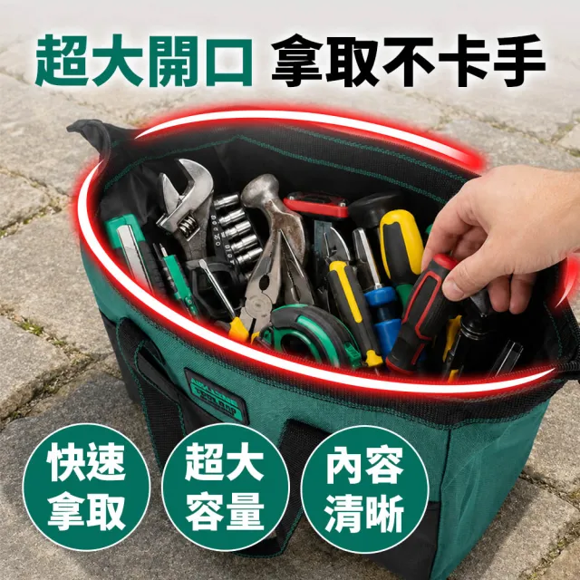 【智殿】手提式專業工具袋 防水耐磨配件包 便攜式工具袋 工具腰包 水電包 木工包(多功能電工包 165-TB001)