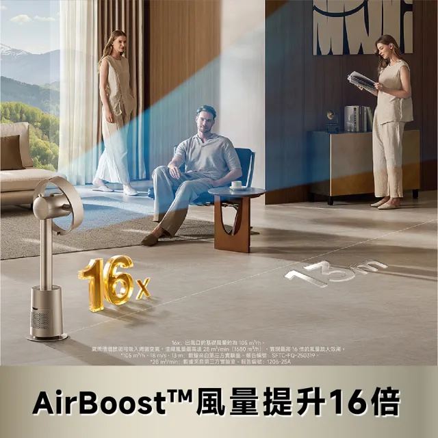 【Dreame 追覓科技】MF10 AI感溫無葉淨化循環扇（AI智慧測溫控風/超省電/垂直90°＋水平180°旋轉）