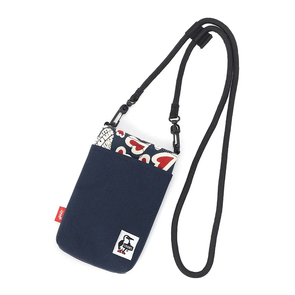 【CHUMS】CHUMS 休閒 Rope Shoulder Pouch Sweat Nylon隨身手機肩背包 Love 男 女 ...