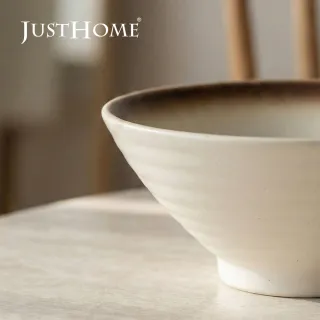 【Just Home】日式漸層陶瓷8吋麵碗850ml(可微波 湯碗 碗 麵碗 拉麵碗 碗公 泡麵碗)