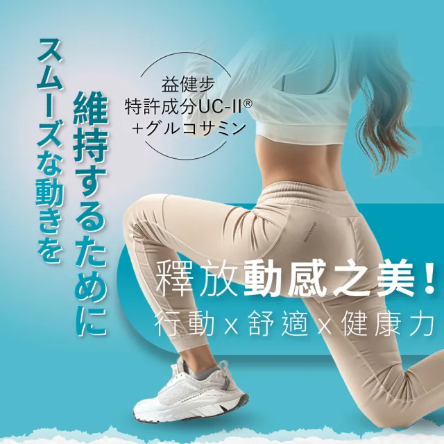 【御熹堂】益健步 雞軟骨萃取專利UC-II+葡萄糖胺1入組(一入60顆、21項特許專利、專科醫師推薦)