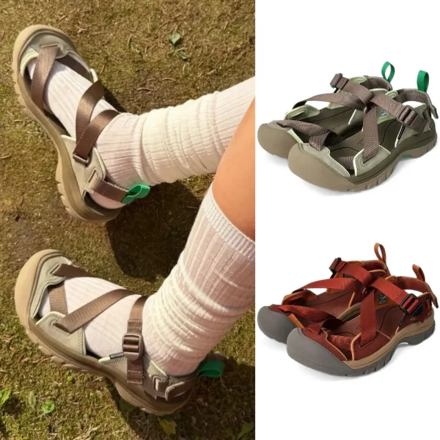 【KEEN】ZERRAPORT II OPEN YY聯名 交叉織帶運動涼鞋 女 溯溪涉水登山防滑護指休閒機能鞋