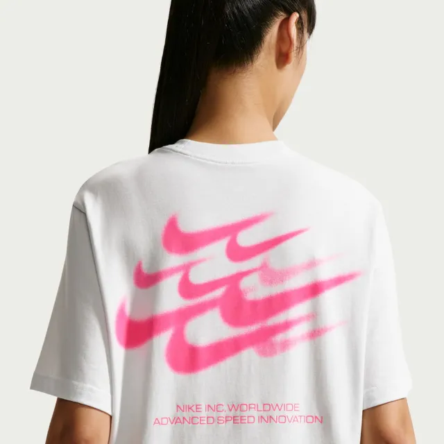 【NIKE 耐吉】短袖上衣 女 AS W NSW NK CLSC BXY TEE SPD 運動 休閒 寬鬆 短T 白 (IM6412100)