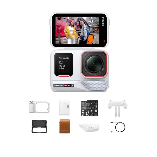 【Insta360】Ace Pro 2運動相機 閃印套裝 白色(公司貨)
