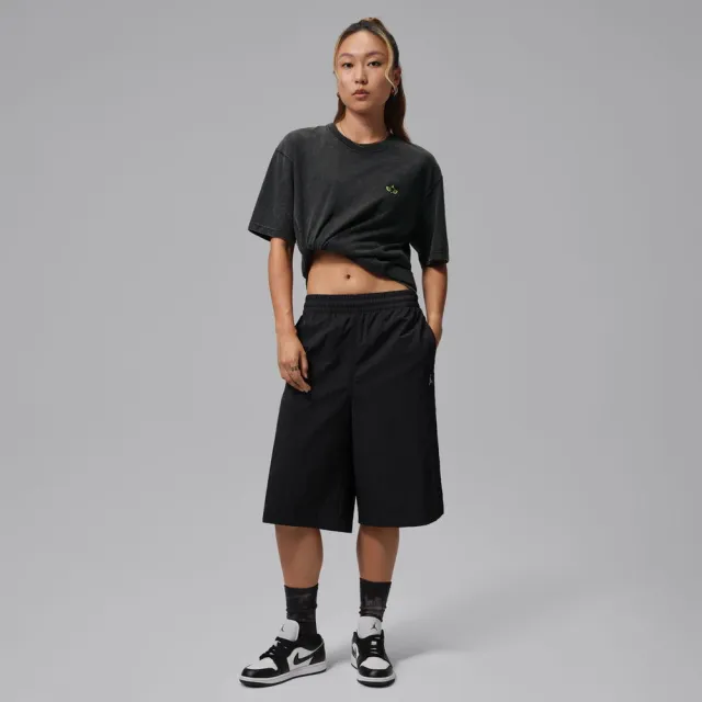 【NIKE 耐吉】短袖上衣 女 AS W J SS OS GFX TEE 喬丹 運動 休閒 寬鬆 短T 灰黑 (IW1900010)