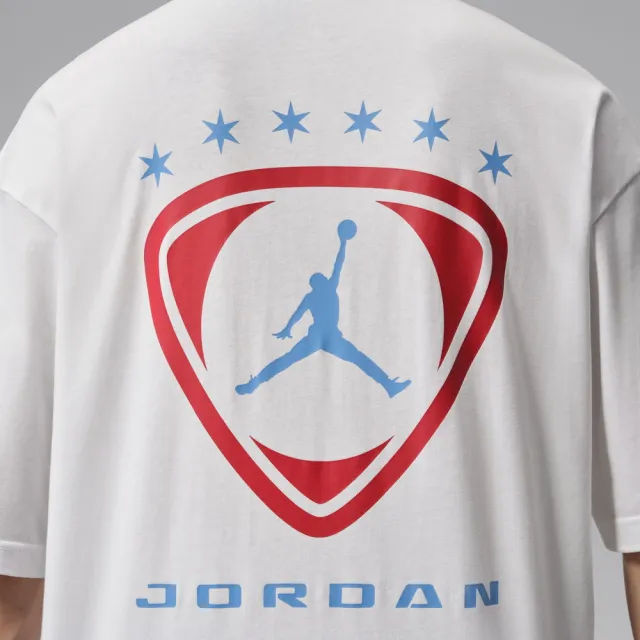 【NIKE 耐吉】短袖上衣 男 AS M J BRK FC OVSZ GFX SS CRW 喬丹 運動 休閒 短T 白 (IO0011100)