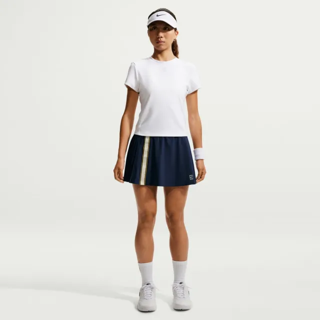 【NIKE 耐吉】短裙 女 AS W NKCT DF SKIRT HR RG 運動 休閒 Dri-FIT 網球裙 透氣 深藍 (IW1211424)