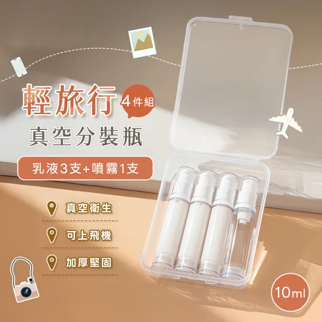 旅行迷你分裝套組-2組入(登機可用 乳液瓶 噴霧瓶 外出瓶 隨身瓶 按壓瓶 化妝水 環保分裝)