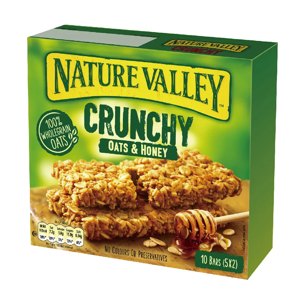 【Nature Valley 天然谷】天然谷燕麥棒 蜂蜜 210g 共5入(全球第一的點心棒)