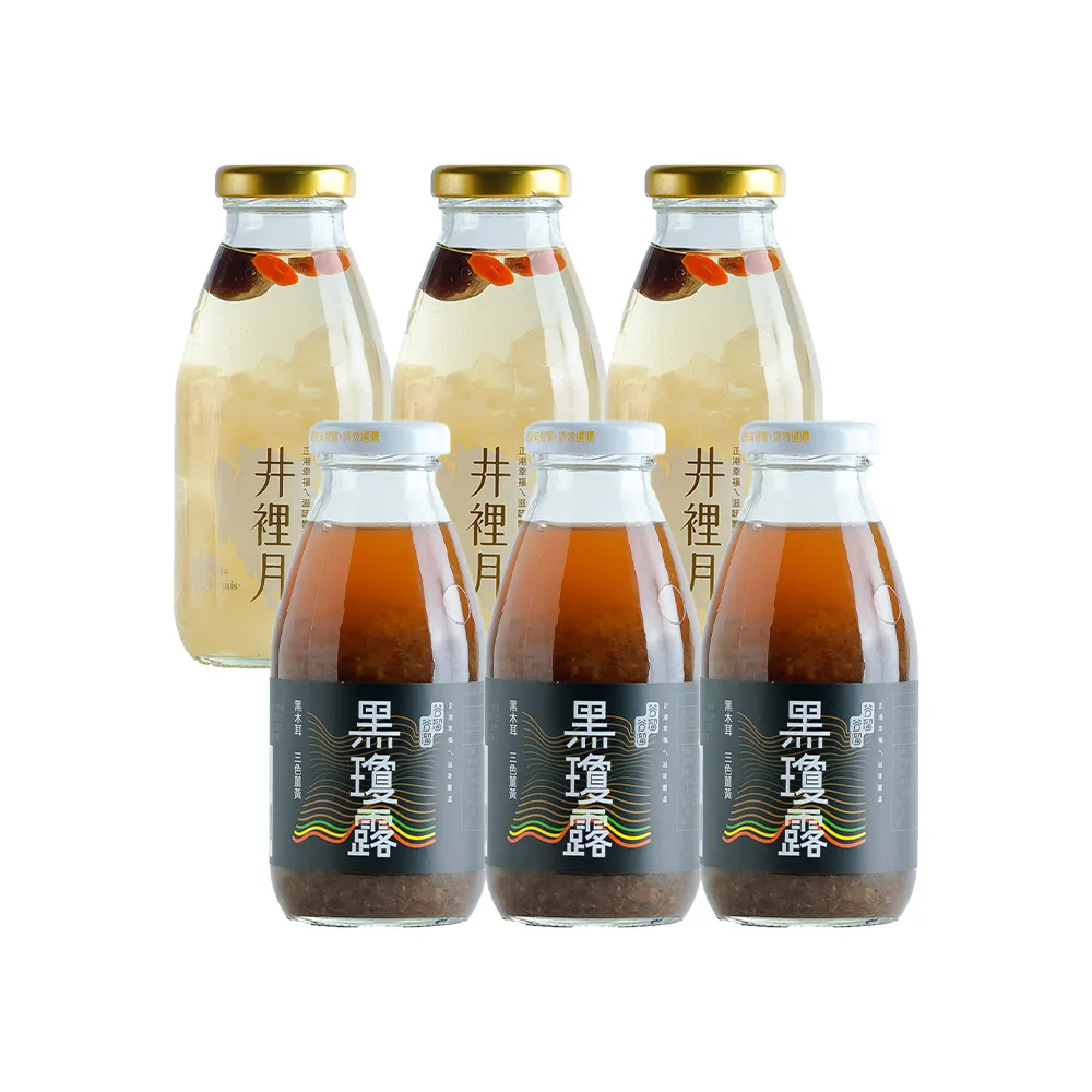 【谷溜谷溜】GULIU GULIU 養生飲品 銀寶雙全組合 295mlx6瓶(無禮盒)