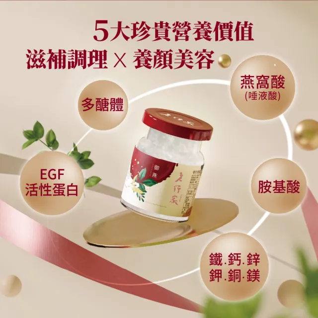 【老行家】六入御燕禮盒(70ml即飲燕窩X6罐/常溫保健禮盒)