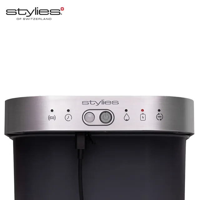 【Stylies】瑞士Stylies Fontanus 寵物活水機(雙供電模式、2.5L儲水量、304不鏽鋼、感應出水、低噪音)