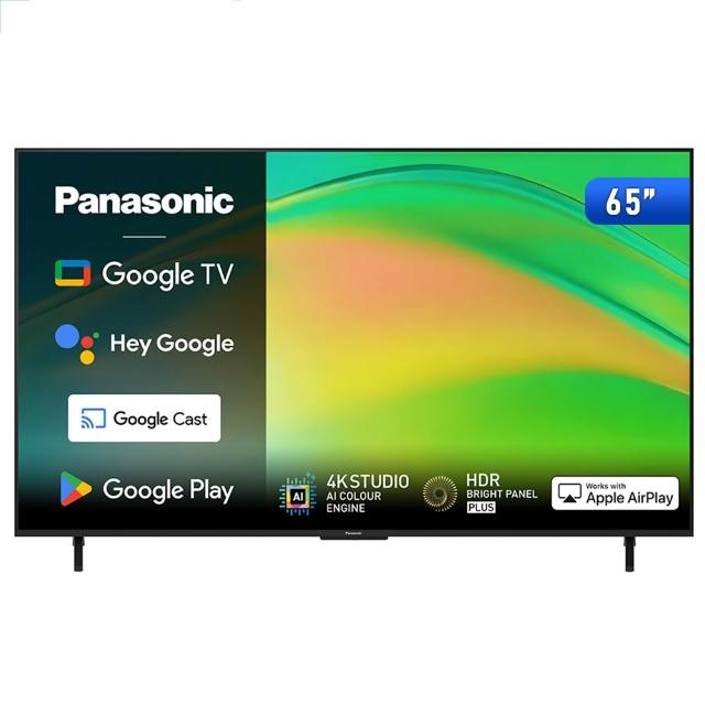 【Panasonic 國際牌】65型4K HDR Google TV聯網顯示器_無視訊盒_送壁掛安裝(TN-65W80BGT)