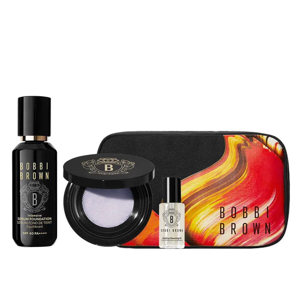 【Bobbi Brown 芭比波朗】冬蟲夏草粉底定妝組(精華粉底 SPF40 PA++++ 30ml+奢光蜜粉10g)