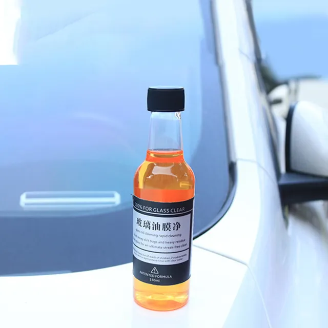 汽車玻璃清潔劑150ml-5入組(玻璃清潔劑 油膜去除劑 擋風玻璃清潔劑 水漬去除 雨刷精)