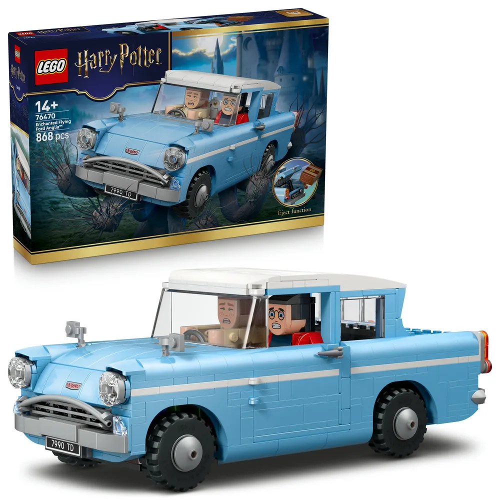 【LEGO 樂高】哈利波特系列 76470 魔法飛天車 Ford Anglia(Harry Potter 玩具車 積木 禮物)
