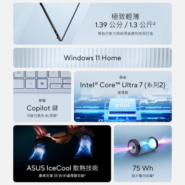 【ASUS 華碩】14吋Ultra 7輕薄AI筆電(VivoBook S S5406SA/Ultra 7-258V/32G/512G SSD/W11/OLED)